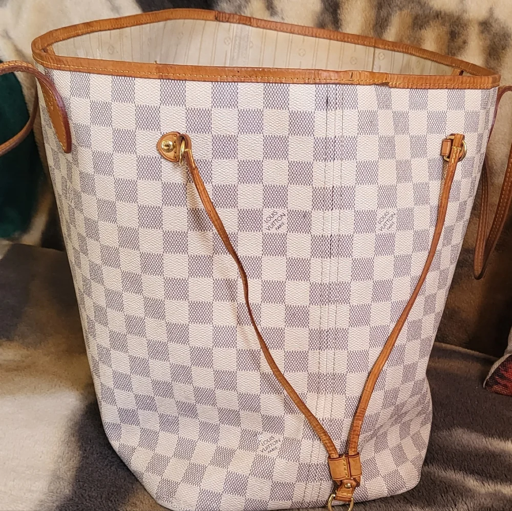 Close out Sale⚠️⚠️⚠️ SALE 💯 XL Louis Vuitton Neverfull GM AZUR - Picture 4 of 14